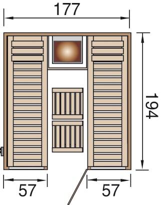 Weka panel szaunaák a könnyű összeszerelés érdekében