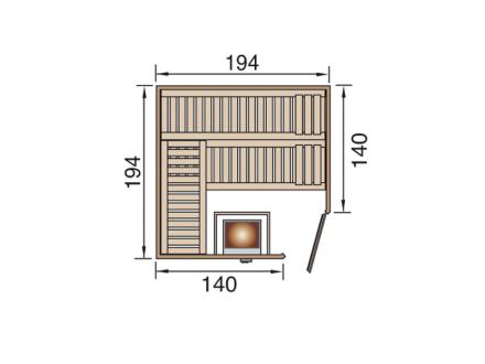 Finn szauna Varberg508 szaunakályhával - Image 5