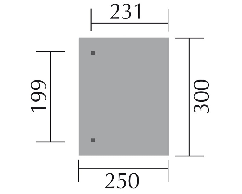 Terasz előtető alapozási rajza Weka 671.2530.00