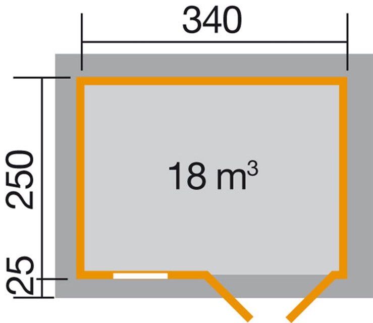 Szerszámos faház 163 alaprajza