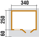 Szerszámtároló faház építés masszív oldalfalakkal a Wekától