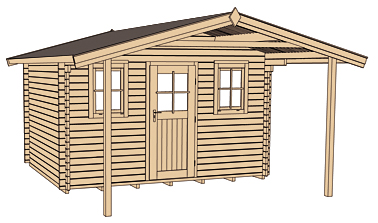 Faház Weka gerendaház Söhren138 - Image 5