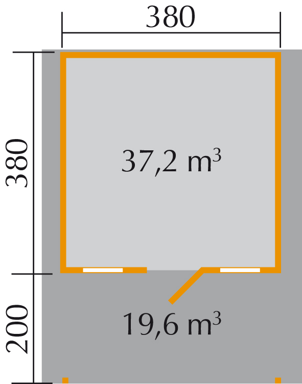 Weka faház terasz előtetővel
