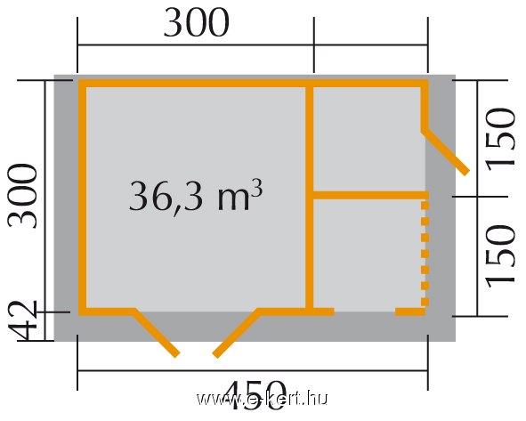 Szerszámtároló faház 28 mm Weka150 - Image 2