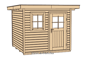 Szerkezeti rajz Weka 170-es faház