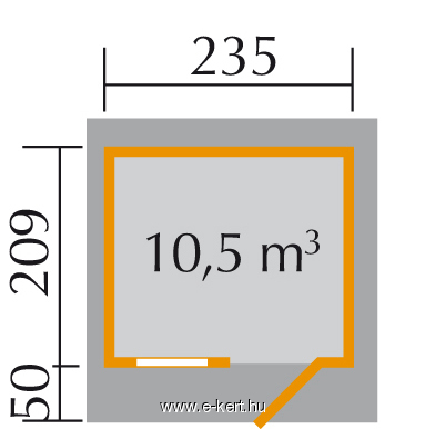 Szerszámos faház Weka 170