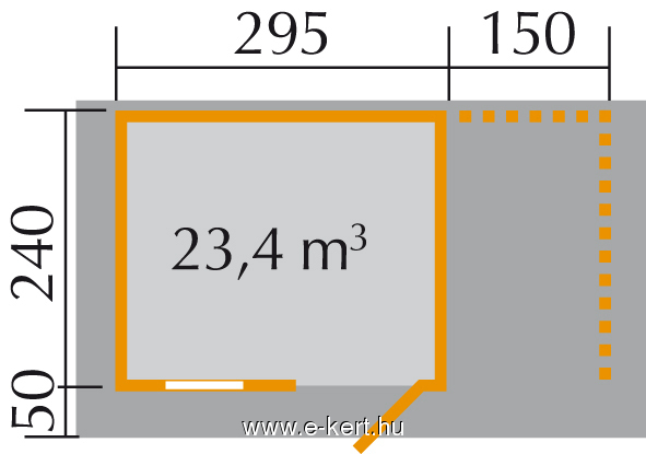 Weka faház szerszámtároló fatárolóval