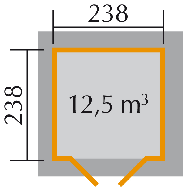 Weka faház 177.3838. alaprajza