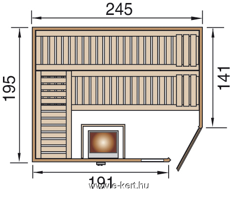 Gerendavázas finn szauna építés, előregyártott kész Weka sauna szállítás raktárról