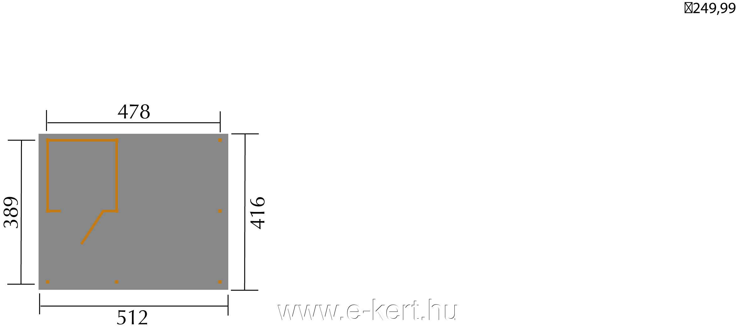 Kocsibeálló nyitott garázs 607/5242 - Image 2