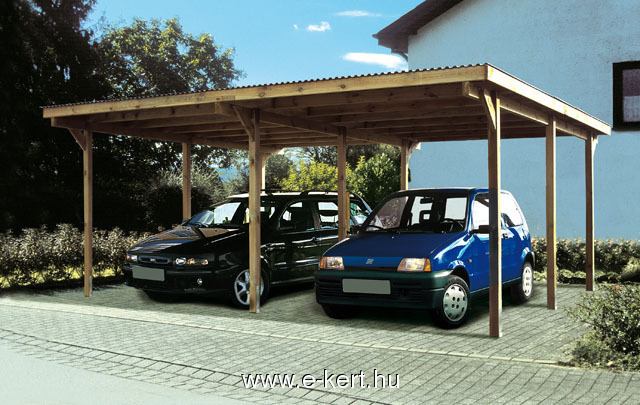 Nyitott garázs Duo 618 autobeálló több méretben - Image 2