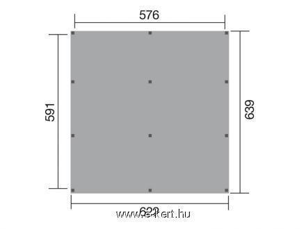 Kétállásos garázs Weka Carport 615 - Image 2
