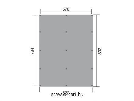 Kétállásos garázs Weka Carport 615 - Image 3