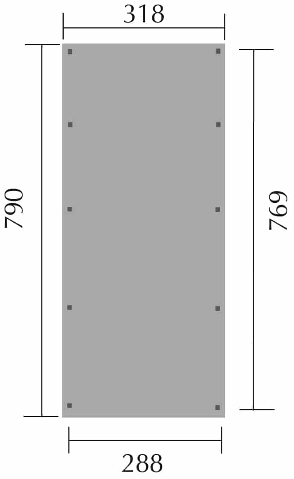 Nyitottgarázs alaprajza 617.3279