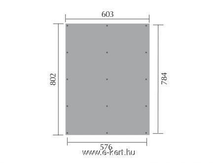 Nyitott garázs két autó részére