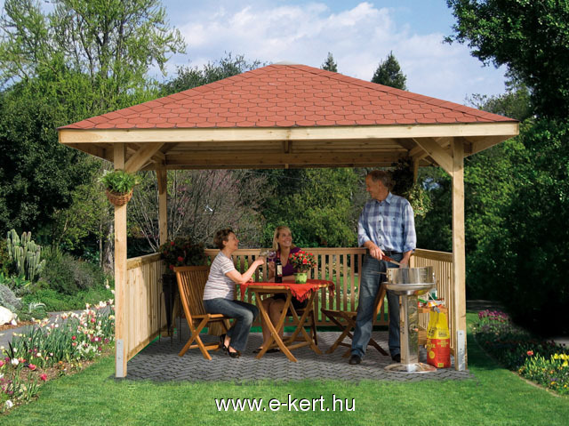 Kerti pavilon 651-es korláttal