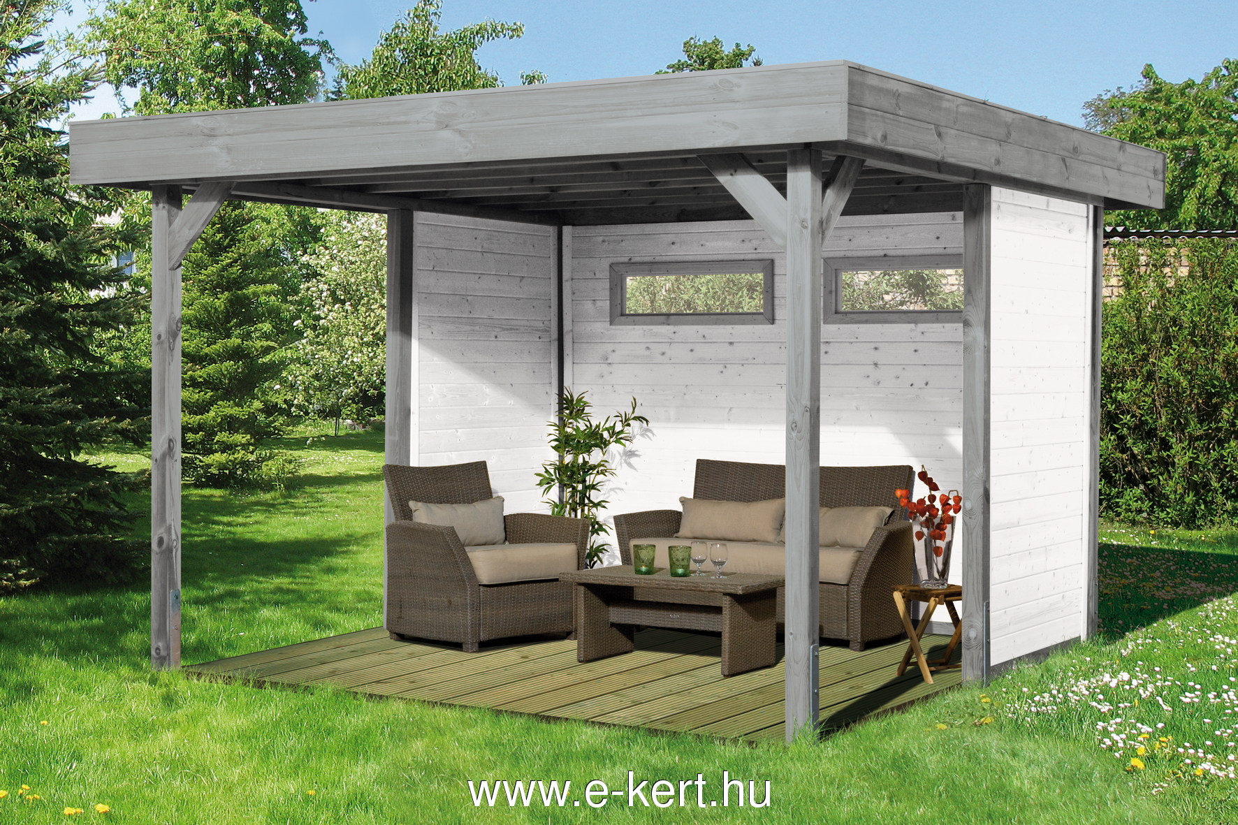 Pavilon hátfallal Weka 657.3535.