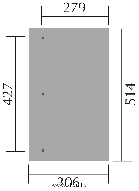 Nyitott garázs terasztető 671.3050