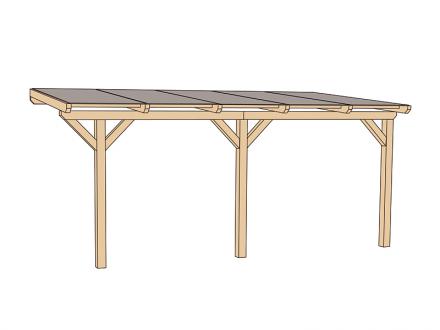 Terasz árnyékoló terasz tető műanyag trapézlemez tetővel