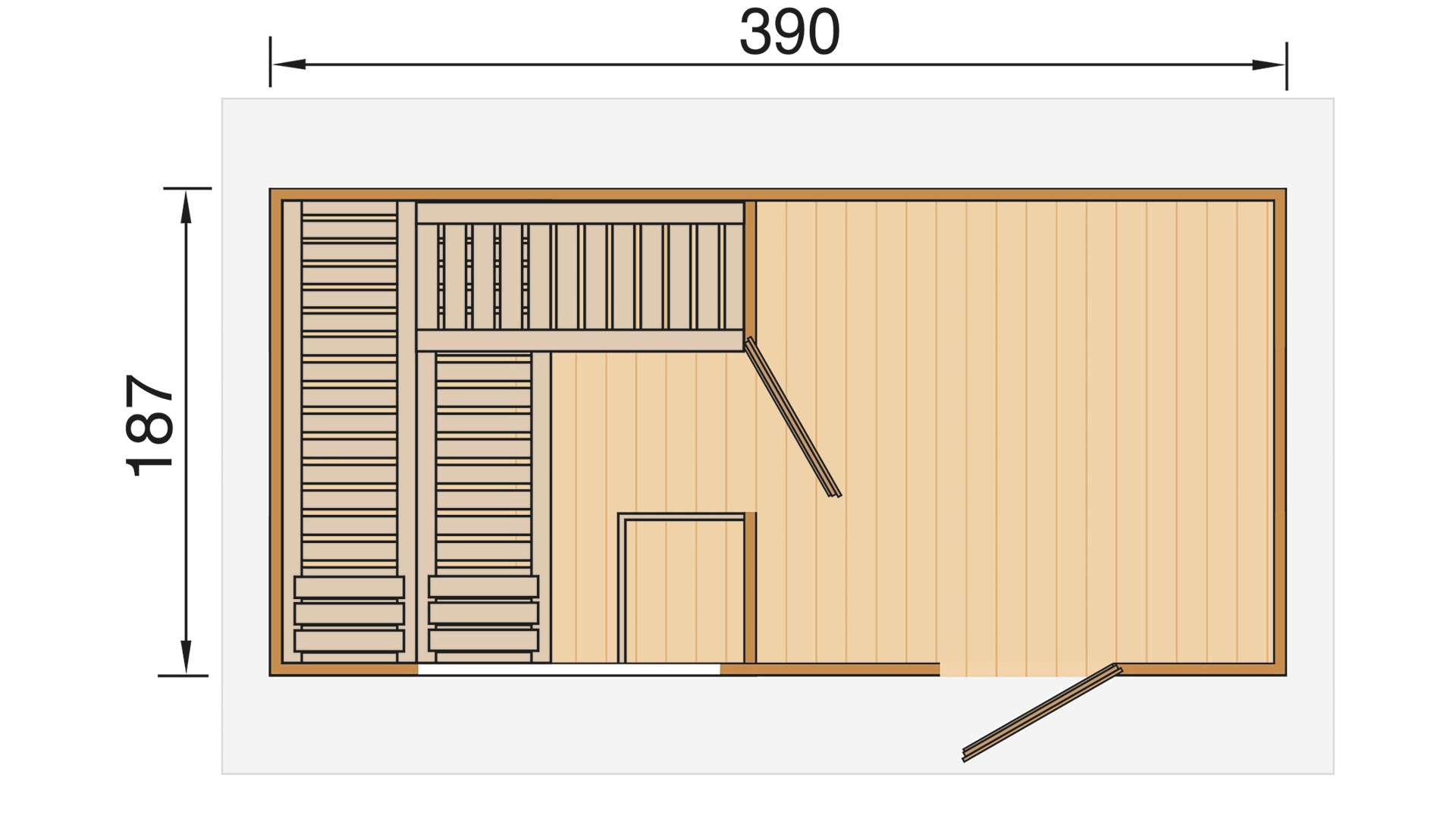 Szaunaház Weka wellness szauna - Image 2
