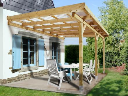 Terasztető nyitott garázs Weka 671 előtető - Image 20