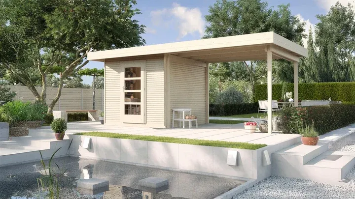 Faház terasztetővel Weka kerti tároló 172 - Image 3