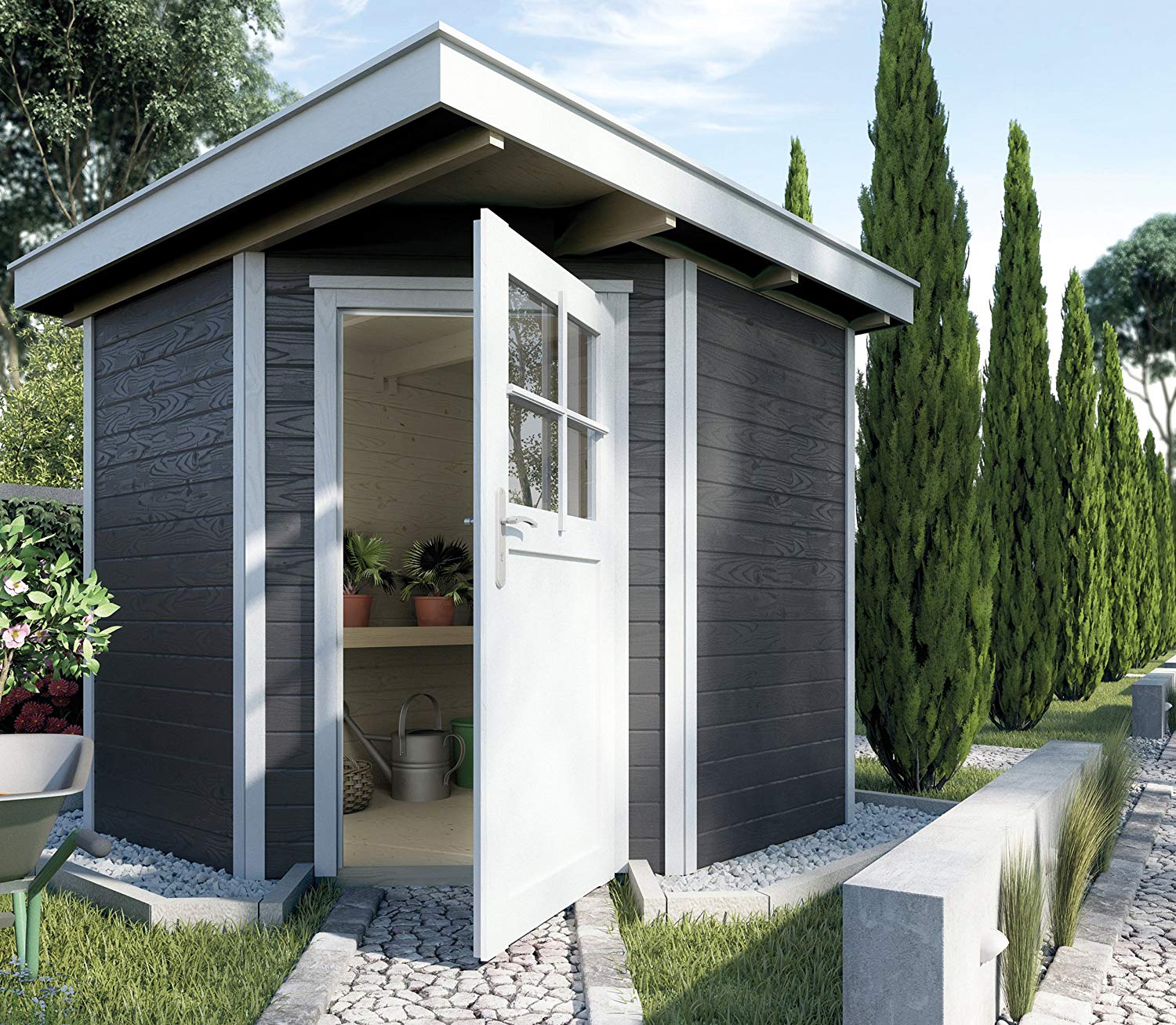 Faház 229-es típus antracit-fehér szín