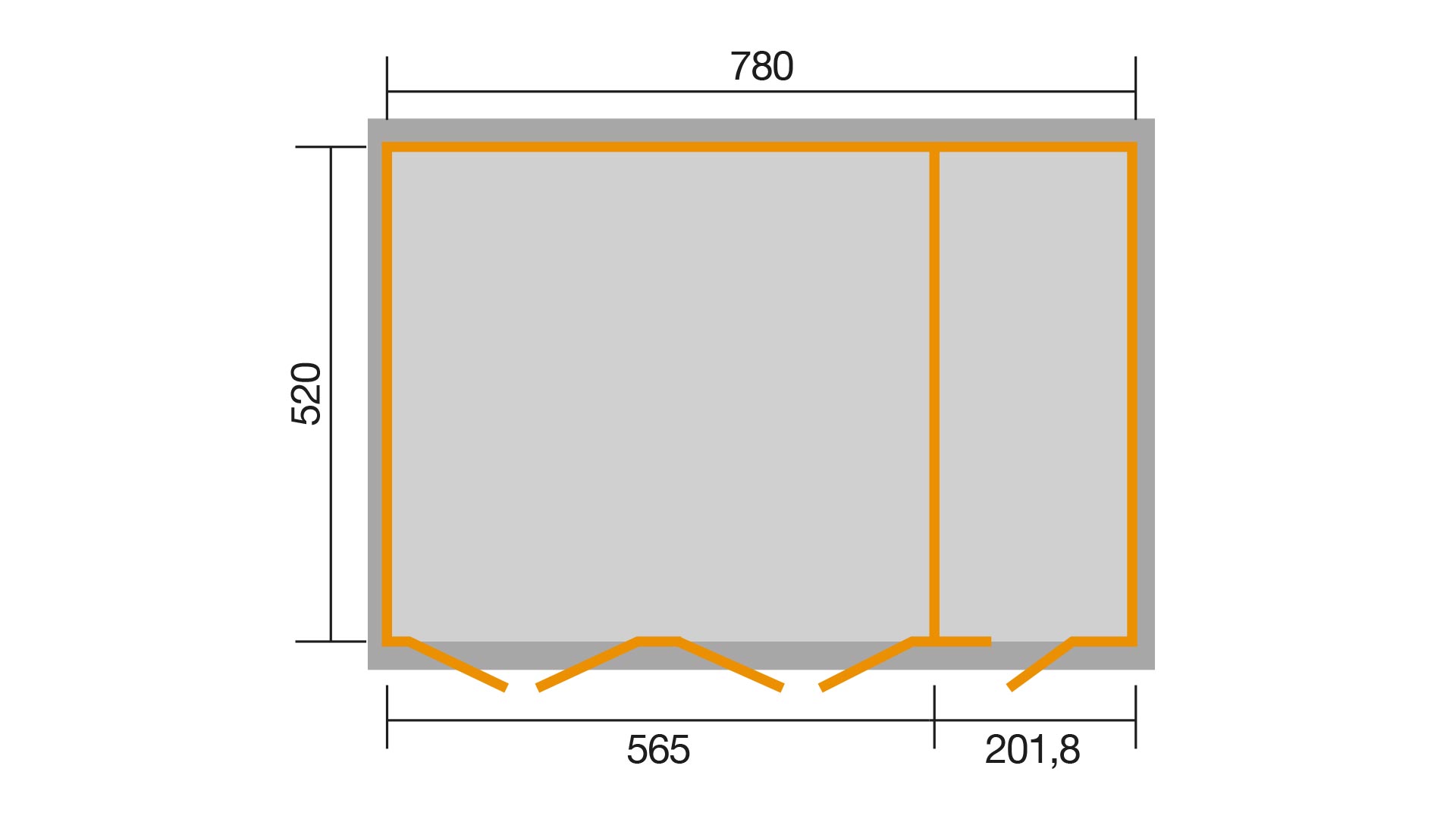 Zárt garázs faház Weka441 - Image 3