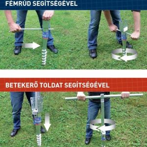 Talajcsavar pillérrögzítő